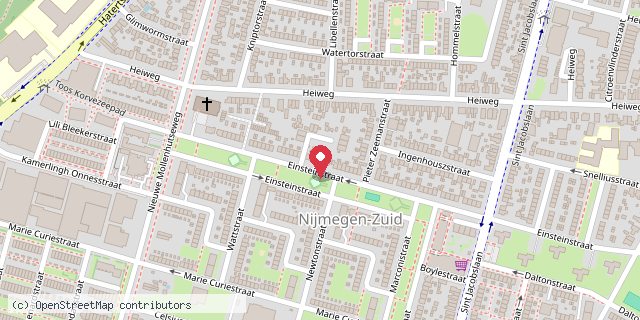 Een kaart met de locatie van Agnes Kunst