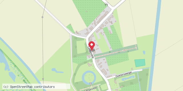 Een kaart met de locatie van Zwerfboekenkast nr 32