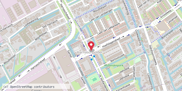 Een kaart met de locatie van Ellen