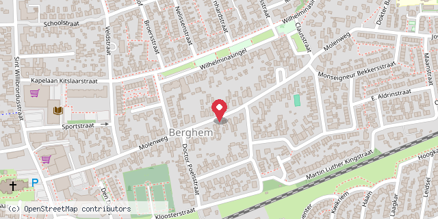 Een kaart met de locatie van Minibieb Bij Lange T(hee)