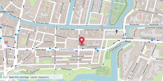 Een kaart met de locatie van Minibieb Hogewoerd