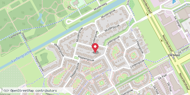 Een kaart met de locatie van Annemarie Snel