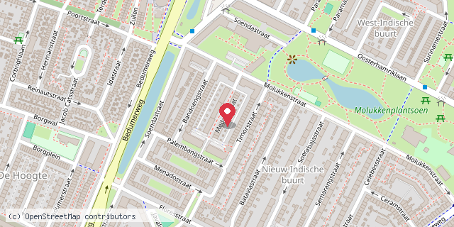 Een kaart met de locatie van Neeltje Geertsema