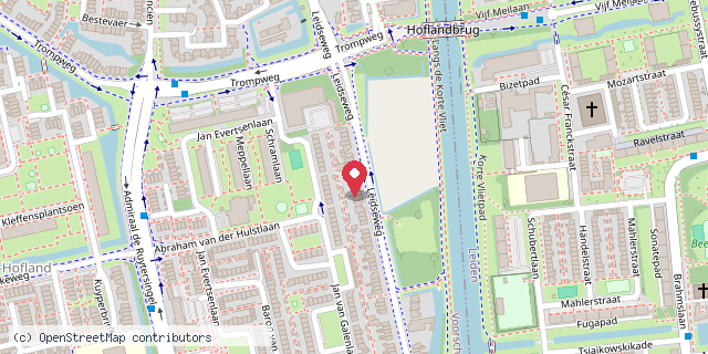 Een kaart met de locatie van Guus Endeveld
