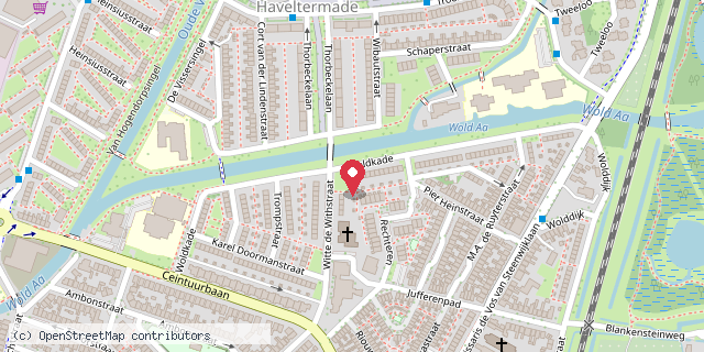 Een kaart met de locatie van Lees er eendje