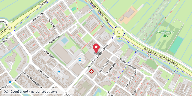 Een kaart met de locatie van Wonen bij september