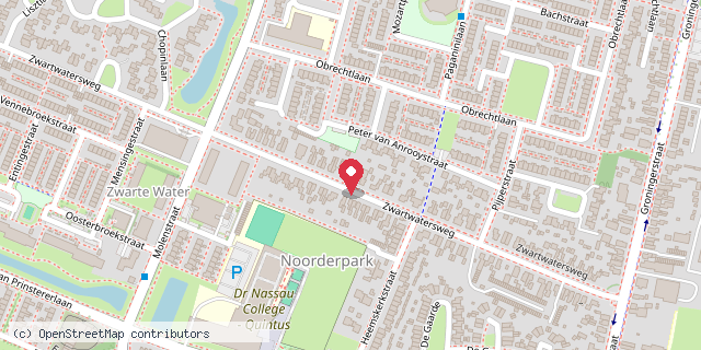 Een kaart met de locatie van 'T Kastje