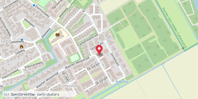 Een kaart met de locatie van Esselina Brouwer