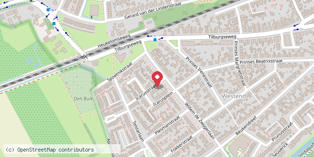 Een kaart met de locatie van Maaike Depmann