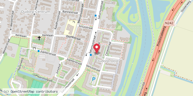 Een kaart met de locatie van Minibieb 19