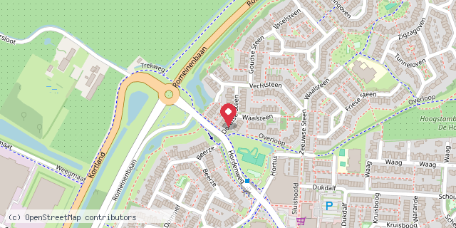 Een kaart met de locatie van nicky