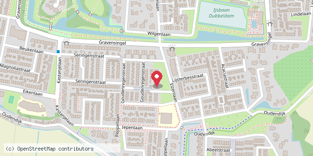 Een kaart met de locatie van Quirine Deerenberg
