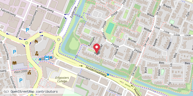 Een kaart met de locatie van pascal