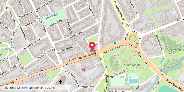 Een kaart met de locatie van Minibieb MGBplantsoen