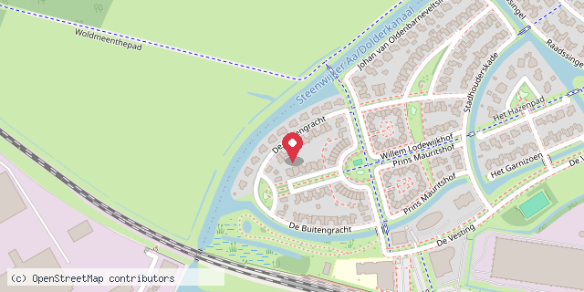 Een kaart met de locatie van Minibieb Het Kruyspunt