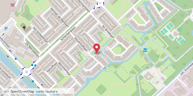 Een kaart met de locatie van Sylvia