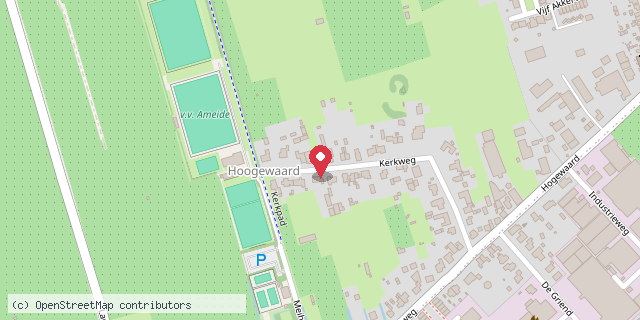 Een kaart met de locatie van De Withjes