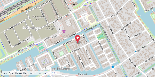 Een kaart met de locatie van Rutte