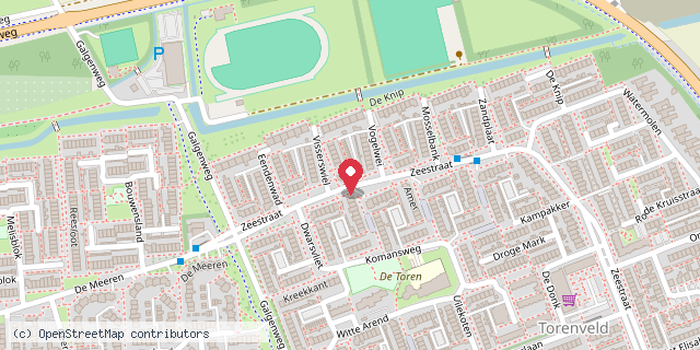 Een kaart met de locatie van Minibiebzeestraat110zevenbergen