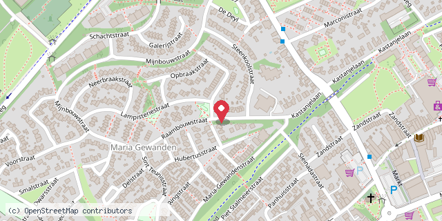 Een kaart met de locatie van MiniBieb Schopla