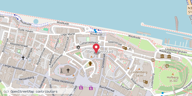 Een kaart met de locatie van MiniBiebPortiek