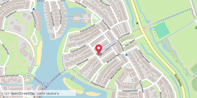 Een kaart met de locatie van Jaelle Burger