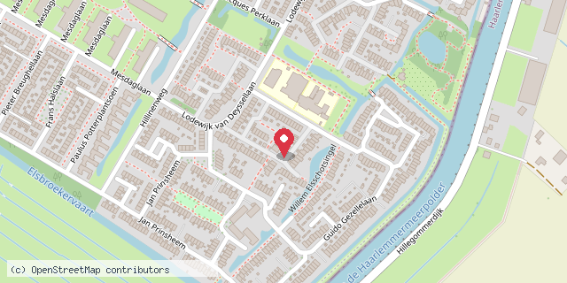 Een kaart met de locatie van Sharp’s Minibieb