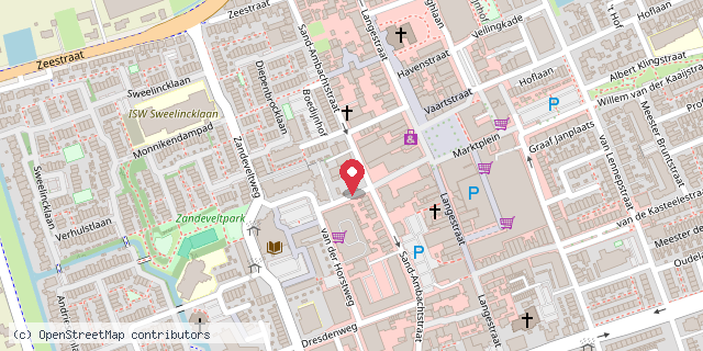 Een kaart met de locatie van Gert van der Sar