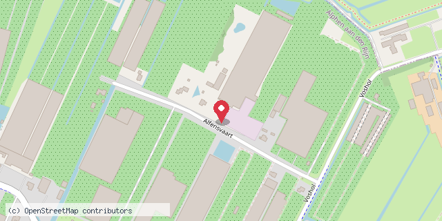 Een kaart met de locatie van W.A. de Jong