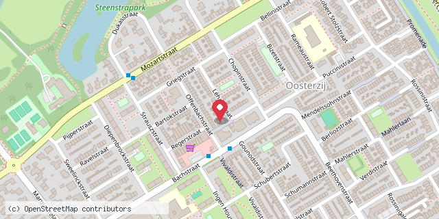 Een kaart met de locatie van Petra Manni