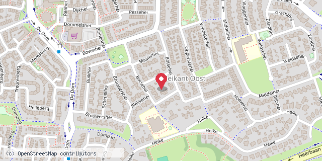 Een kaart met de locatie van Bolderburen