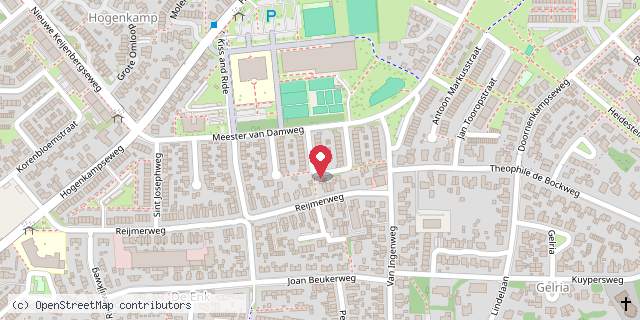 Een kaart met de locatie van Nienke Torensma