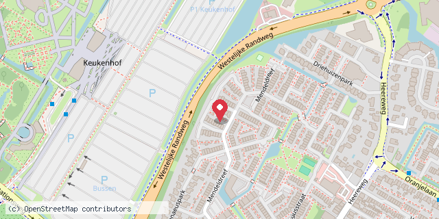 Een kaart met de locatie van Saskia van der Valk