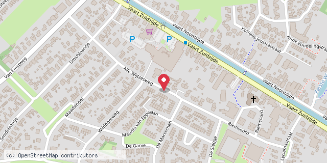 Een kaart met de locatie van minibieb den bongerd