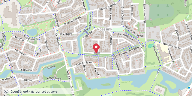 Een kaart met de locatie van De Peppelbieb