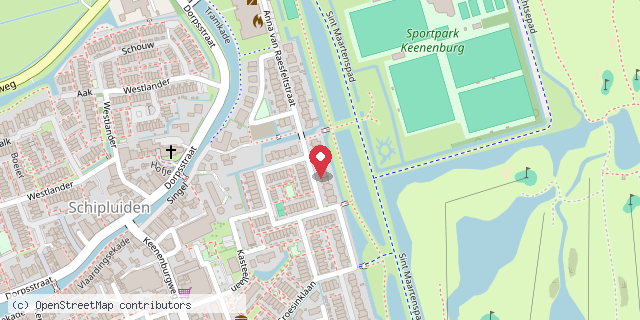 Een kaart met de locatie van Little library