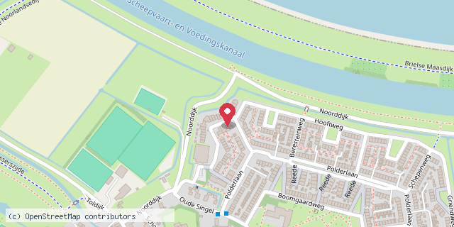Een kaart met de locatie van Familie van Herwijnen