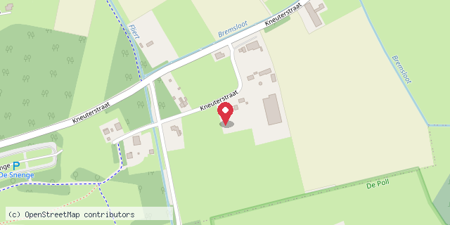 Een kaart met de locatie van Hanneke Jager
