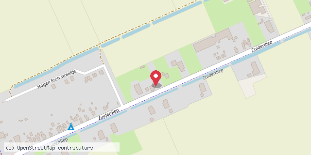 Een kaart met de locatie van Mieke Fennis