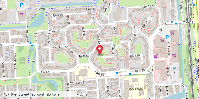 Een kaart met de locatie van Merel Kist