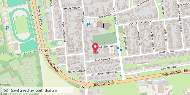 Een kaart met de locatie van Petra Verhaag