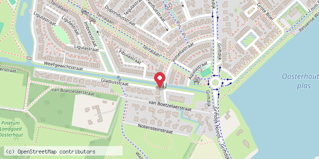 Een kaart met de locatie van Marc Maartens