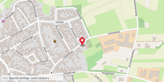 Een kaart met de locatie van Mariska Beckers
